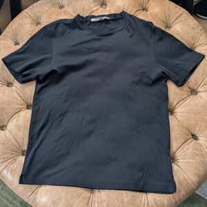 Robert Barakett Men's Lux Medium Black Short Sleeve T-shirt Pima Cotton Soft